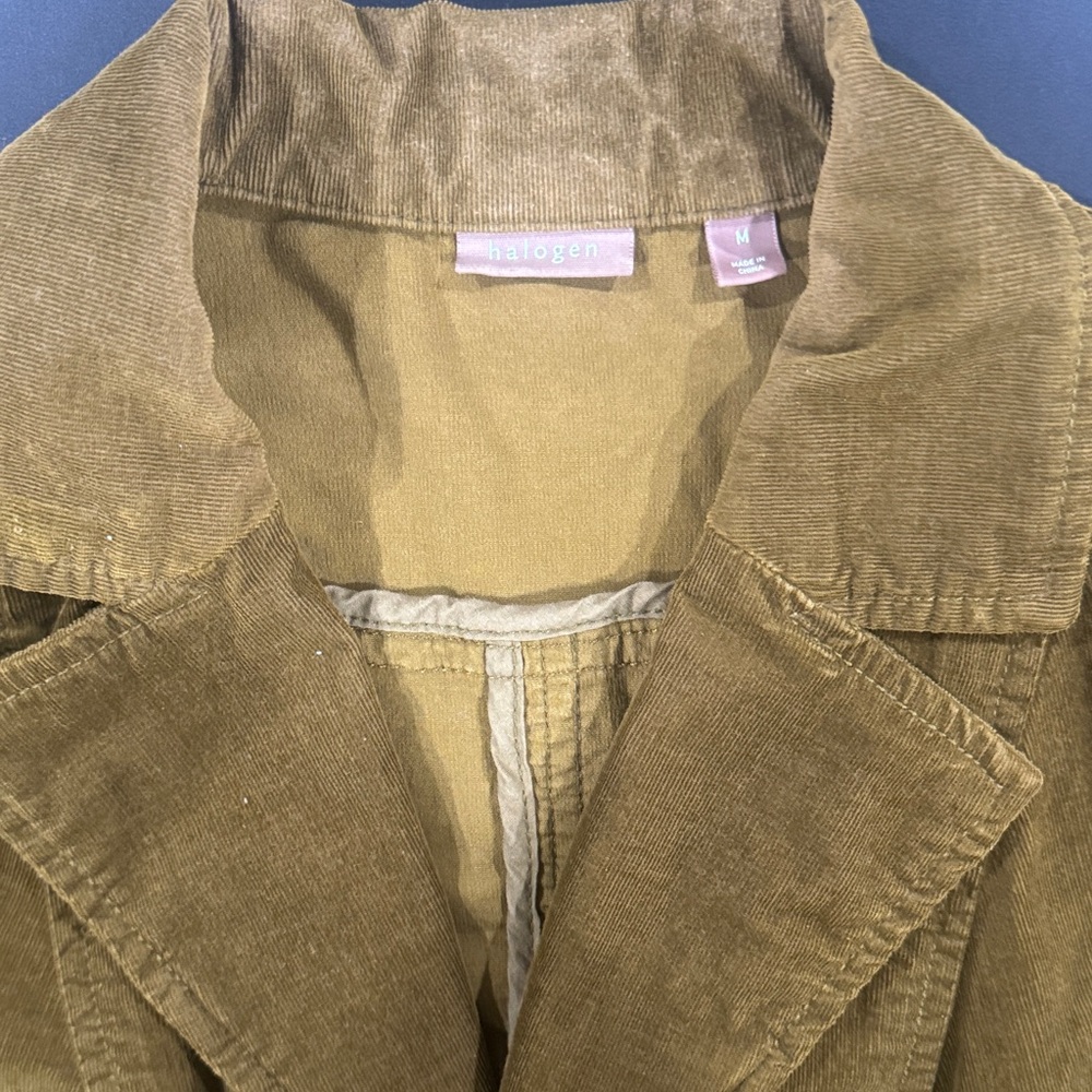 Halogen Women's Corduroy Blazer - Tan